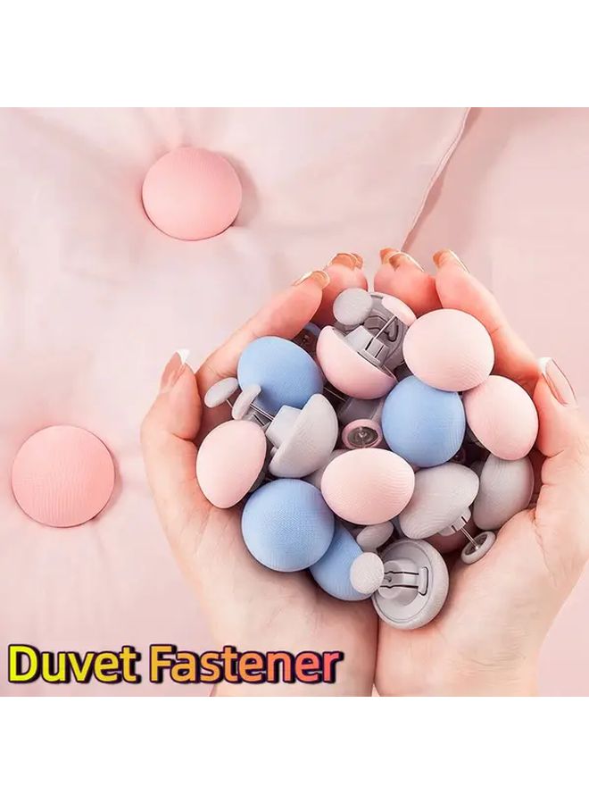 Pink Quilt Holder 7pcs Invisible Anti Slip Duvet Clips Reusable Bedding Accessories - Image 1